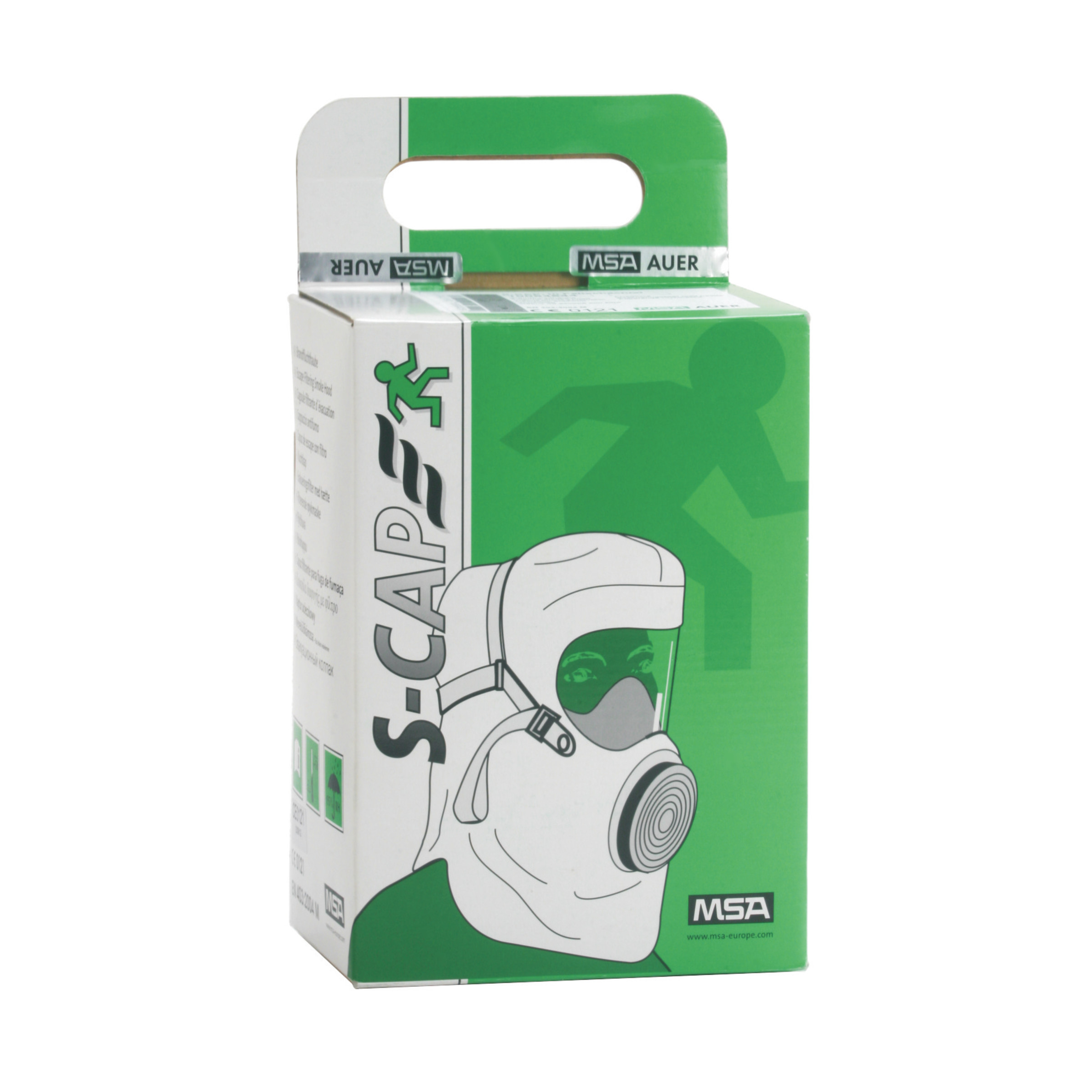 S-CAP in cardboard box, Escape Hood